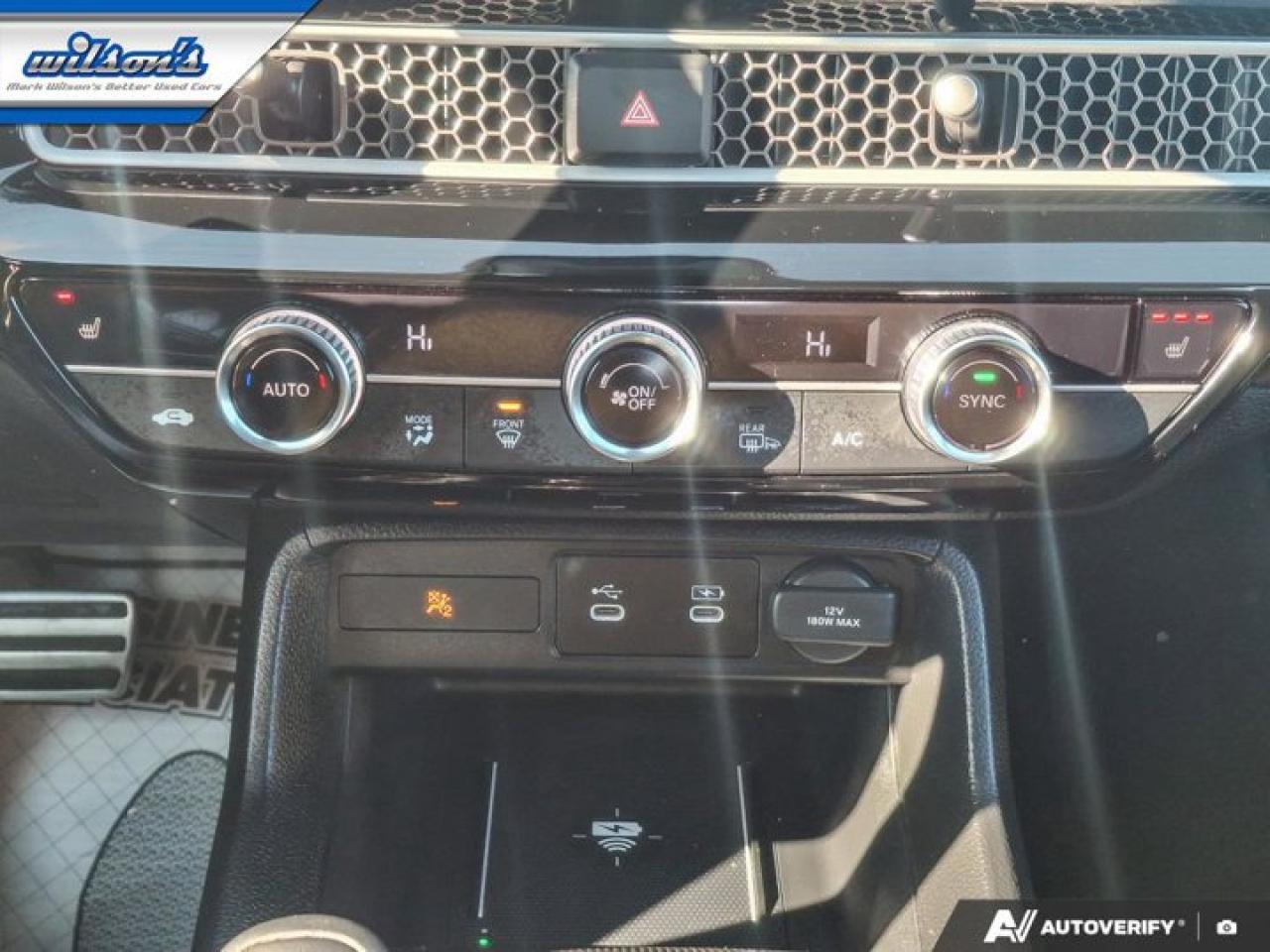 2025 Honda Civic Hybrid Sport Touring | Sunroof | Remote Start | Heated Seats + Steering | Carplay + Android Auto and More ! Photo