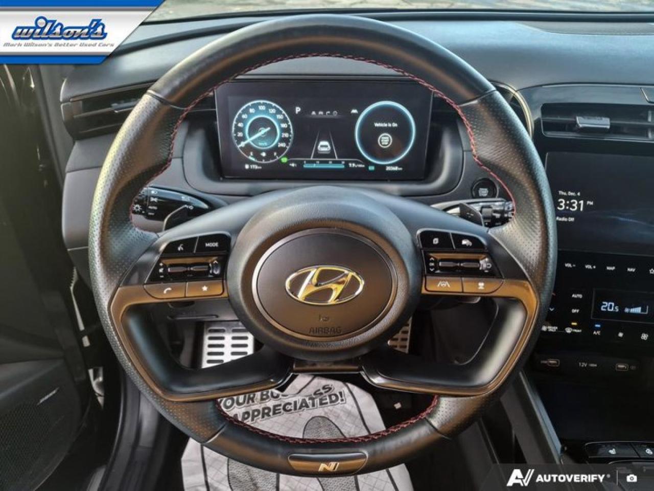 2024 Hyundai Tucson Hybrid N-Line AWD | Pano Roof | Nav | Bose | Adaptive Cruise | Heated Wheel + Seats | CarPlay & More ! Photo