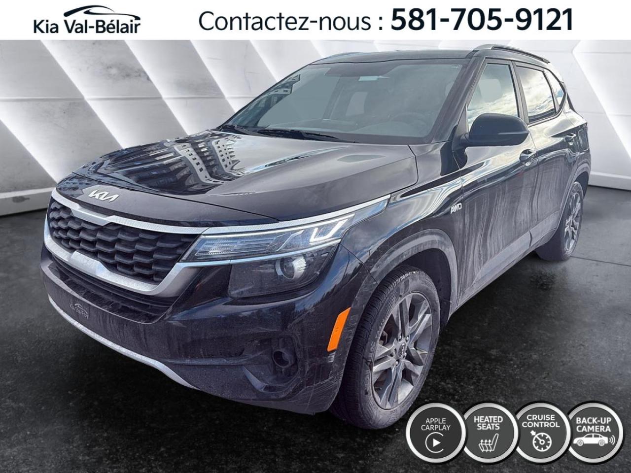Used 2023 Kia Seltos LX *AWD *CRUISE *CAMERA *CARPLAY *SIEGES CHAUFF for sale in Québec, QC
