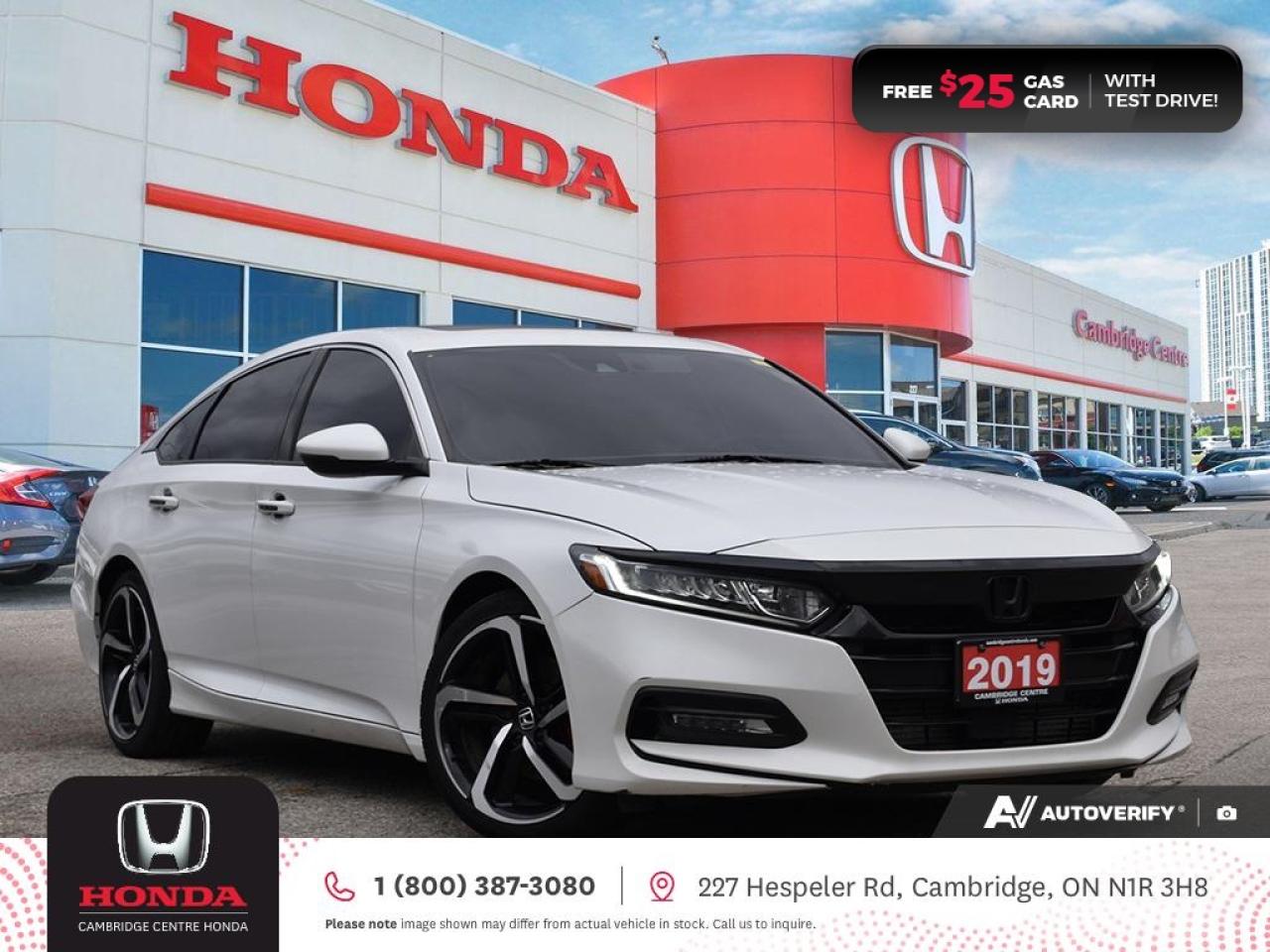 Used 2019 Honda Accord Sport 1.5T HONDA SENSING TECHNOLOGIES | REARVIEW CAMERA | APPLE CARPLAY™/ANDROID AUTO™ for sale in Cambridge, ON