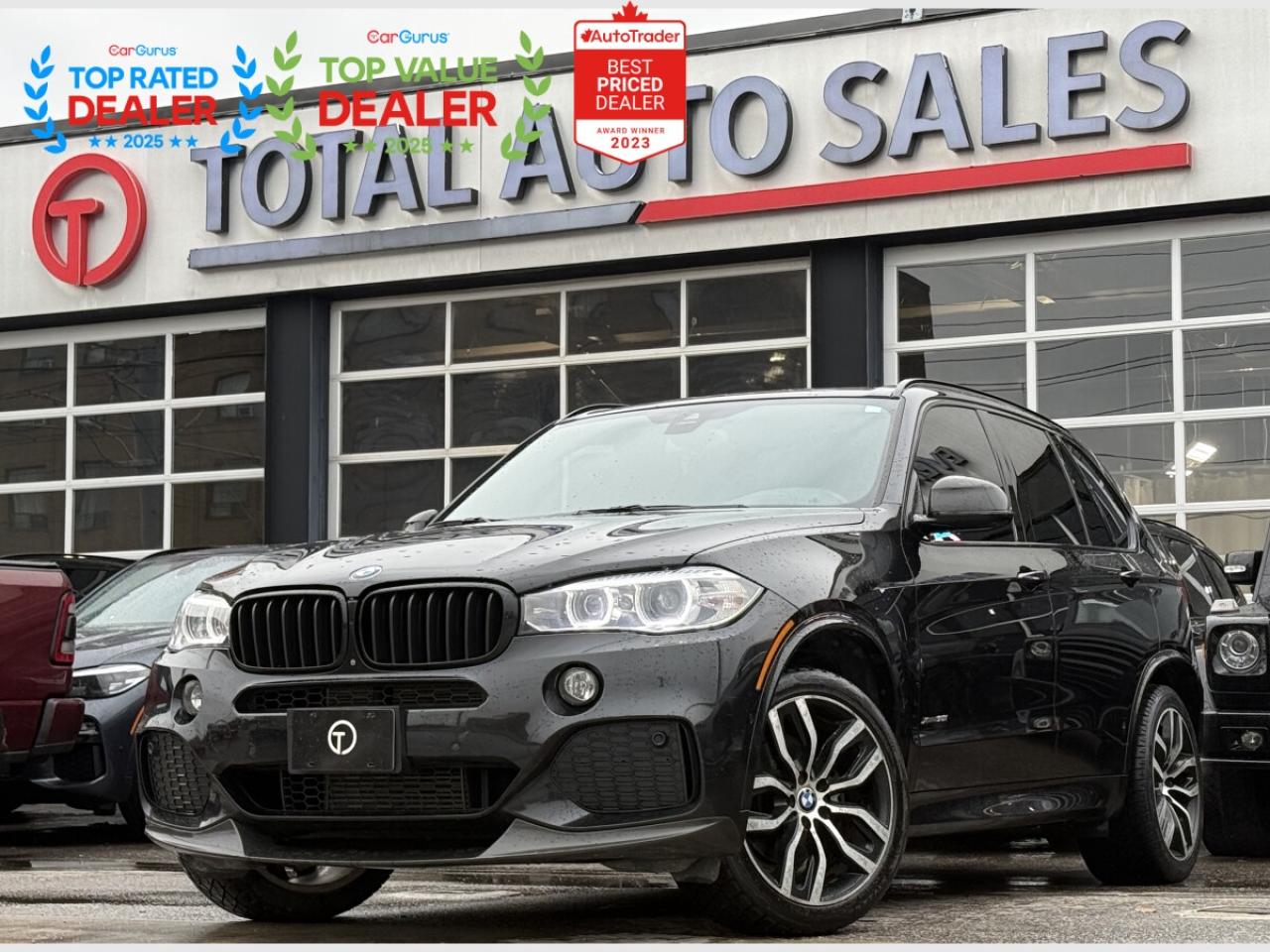 ** JUST ARRIVED! DONT MISS OUT ON THIS ONE!! ** <br/> ** CLEAN TITLE, CARFAX VERIFIED! ** <br/> ** RATES AS LOW AS 6.99 OAC ** <br/> <br/> <br/> ===>> WE FINANCE ALL CREDIT TYPES! NEW TO THE COUNTRY?! NO PROBLEM! BAD CREDIT?! NO PROBLEM! <br/> ===>> YOU CAN APPLY ONLINE ON OUR WEBSITE OR IN PERSON! <br/> <br/> <br/> ** GORGEOUS BLACK EXTERIOR ON PREMIUM BLACK LEATHER! COMES LOADED WITH //M SPORT PACKAGE! HARMAN KARDON SOUND SYSTEM, PANORAMIC GLASS ROOF, HEATED FRONT & REAR SEATS, NAVIGATION, BACK UP CAMERA WITH PARKING ASSIST, DUAL CLIMATE CONTROLS, REAR CLIMATE CONTROLS, REAR PASSENGER WINDOW SHADES, BLUETOOTH, FRONT POWER ADJUSTABLE SEATS WITH LEG EXTENSION, AMBIENT INTERIOR LIGHTING, & MUCH MUCH MORE!! ** <br/> <br/> <br/> >>>> FOLLOW US ON INSTAGRAM @ <br/> TOTALAUTOSALES <br/> <br/> <br/> *** PLEASE CALL (437) 494-3945 *** <br/> OUR NEW LOCATION: <br/> 2430 FINCH AVE WEST, NORTH YORK, M9M 2E1 <br/> <br/> <br/> *** CERTIFICATION: Have your new preowned vehicle certified at TOTAL AUTO SALES! We offer a full safety inspection exceeding industry standards, including oil change and professional detailing before delivery. Vehicles are not drivable, if not certified or e-tested, a certification package is available for $995. All trade-ins are welcome. Taxes, Finance fee and licensing are extra.** <br/> <br/> <br/> ** WARRANTY. We provide extended warranties up to 48m with optional coverage up to 10,000$ per/claim with unlimited kms. ** <br/> *** PLEASE CALL (437) 494-3945 *** <br/> TOTAL AUTO SALES 2430 FINCH AVE WEST, NORTH YORK, M9M 2E1 <br/> <br/> <br/> ** To the best of our ability, we have made an effort to ensure that the information provided to you in this ad is accurate. We do not take any responsibility for any errors, omissions or typographic mistakes found on all our ads. Prices may change without notice. Please verify the accuracy of the information with our sales team. ** <br/>
