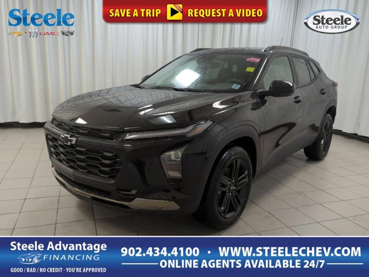 Discover the all-new 2026 Chevrolet Trax Activ, now available at Steele Chevrolet Buick GMC in Dartmouth. This brand new SUV is designed to deliver a dynamic driving experience, blending modern style with practical features. With its sleek black exterior and matching black interior, the Trax Activ stands out for drivers seeking both sophistication and everyday versatility.ADVANCED SAFETY FEATURESComprehensive airbag system for occupant protectionElectronic stability control for confident handlingFour-wheel anti-lock braking system for safer stopsRearview camera for easier parking and reversingPERFORMANCE AND EFFICIENCYTurbocharged 1.2L 3-cylinder gas engineDOHC technology for improved engine performanceFront-wheel drive for efficient urban drivingSmooth-shifting automatic transmissionCOMFORT AND CONVENIENCESpacious cabin with seating for fiveFour-door access for easy entry and exitUser-friendly controls for daily drivingAmple legroom for front and rear passengersTECHNOLOGY AND CONNECTIVITYModern infotainment system for entertainmentUSB ports for device chargingBluetooth connectivity for hands-free callsDigital display for essential driving informationCARGO SPACEFlexible rear cargo area for luggageSplit-folding rear seats for extra storageWide rear hatch opening for easy loadingMultiple storage compartments throughout the cabinWHAT OTHER OWNERS LIKEResponsive turbocharged engine performanceComfortable ride quality for city and highwayPractical size for urban environmentsUser-friendly technology featuresThis 2026 Chevrolet Trax Activs VIN is: KL77LKE29TC030111.