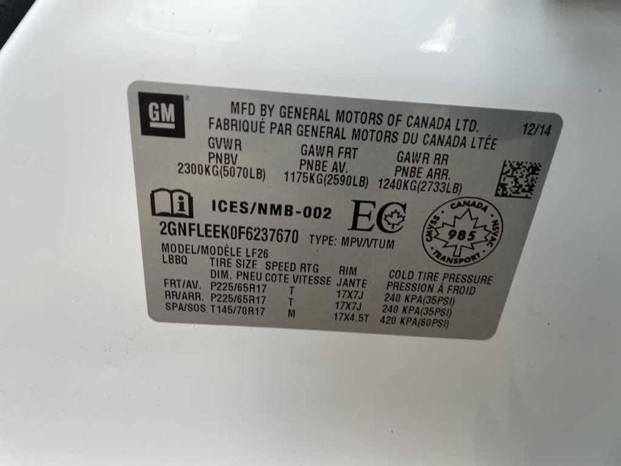 2015 Chevrolet Equinox LS Photo