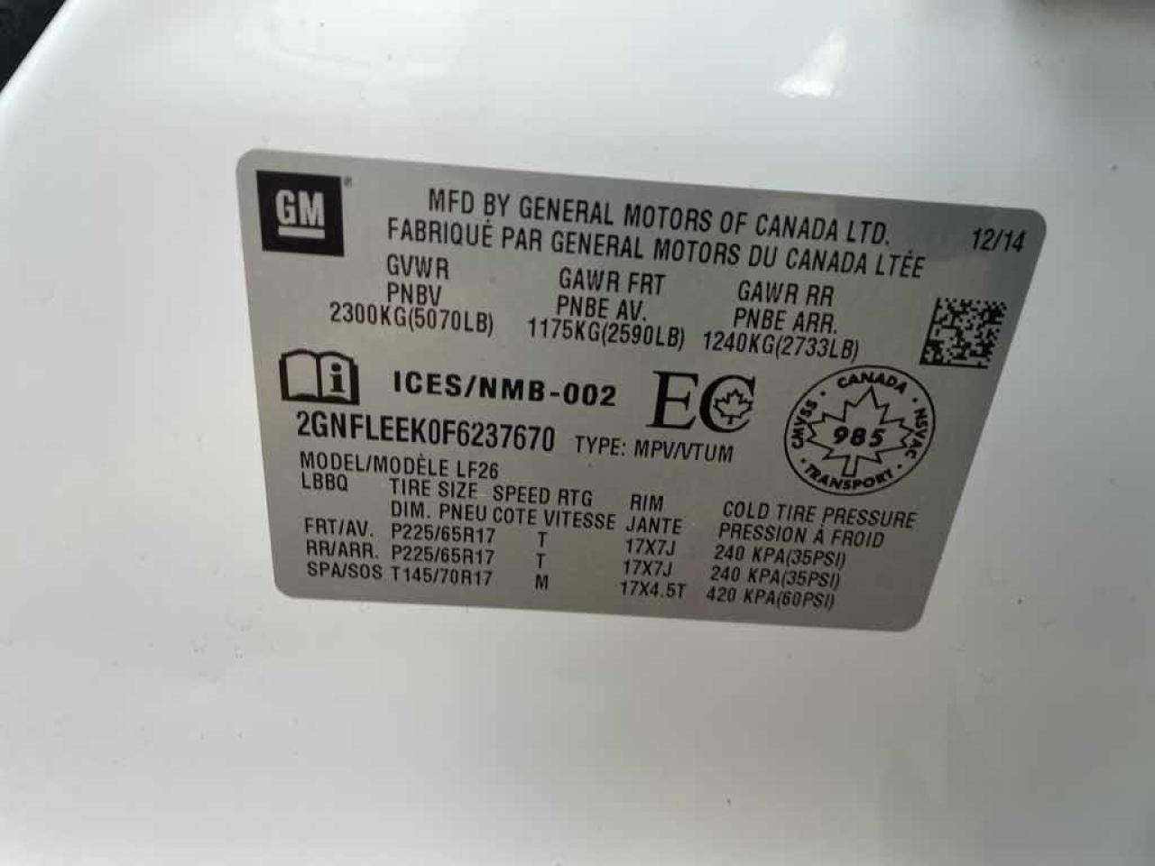 2015 Chevrolet Equinox LS - Photo #13