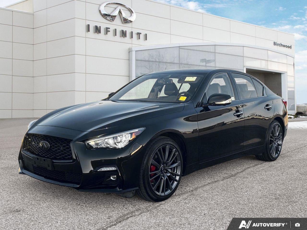 Used 2023 Infiniti Q50 Red Sport ProActive Accident Free | One Owner | Low KM for sale in Winnipeg, MB