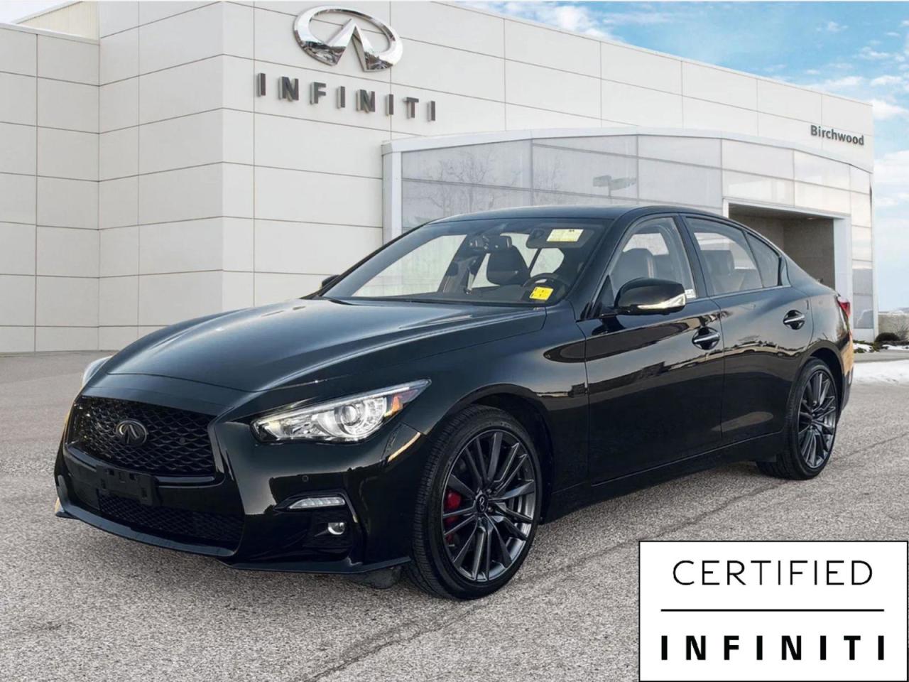 Used 2023 Infiniti Q50 Red Sport ProActive Accident Free | One Owner | Low KM for sale in Winnipeg, MB