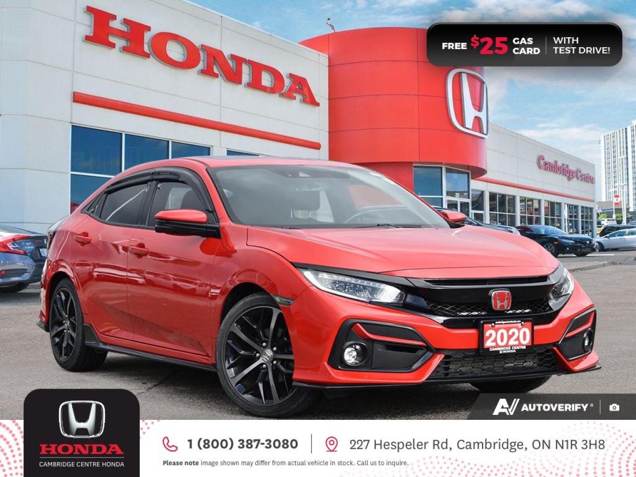 Used 2020 Honda Civic Sport Touring HONDA SENSING TECHNOLOGIES | REARVIEW CAMERA | APPLE CARPLAY™/ANDROID AUTO™ for sale in Cambridge, ON