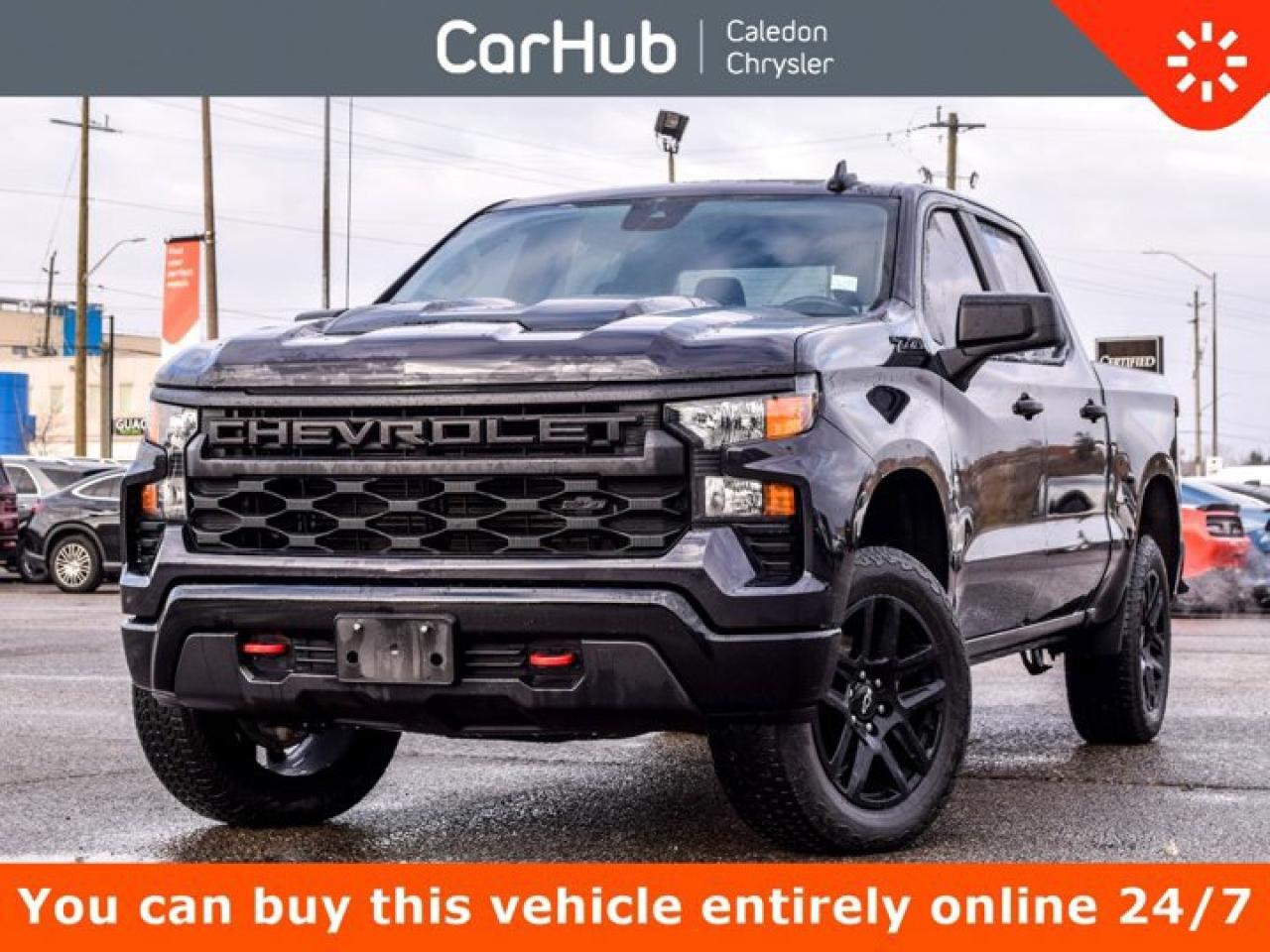 Used 2023 Chevrolet Silverado 1500 Custom Trail Boss 147'' 5.3L 6 Passenger Multi Pro Tailgate Remote Start for sale in Bolton, ON