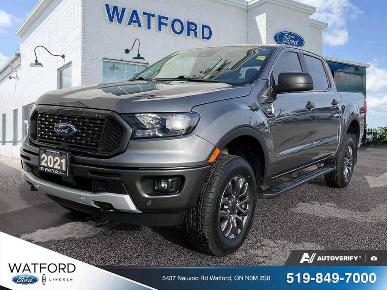 Used 2021 Ford Ranger XLT 4WD SUPERCREW 5' BOX for sale in Watford, ON