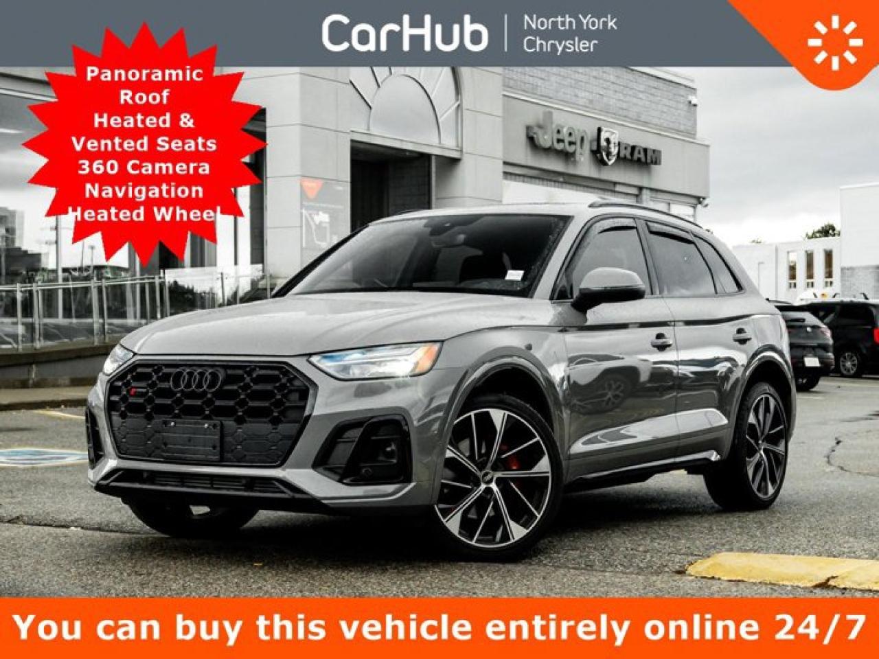 Used 2022 Audi SQ5 Progressiv Panoroof Heated Vented Seats 360 Cam Navi Heated Wheel for sale in Thornhill, ON
