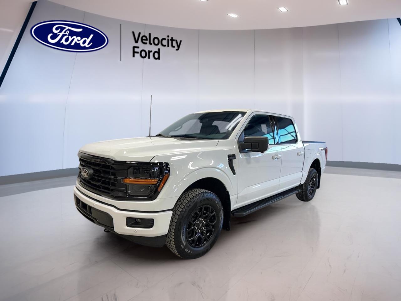 Experience the power and versatility of the brand new 2025 Ford F-150 XLT SuperCrew, now available at Velocity Ford in Moose Jaw. With a bold white exterior and a sleek black interior, this four-door truck is built for both work and comfort. Its robust 3.5-litre gas engine and automatic transmission deliver reliable performance for any task. Whether youre towing, hauling, or cruising through Saskatchewan, this F-150 XLT SuperCrew is ready for it all.

TRUCK FEATURES
»» Impressive 4,671 kg towing capacity for heavy loads
»» Four-door SuperCrew design for easy access
»» Durable truck bed for versatile cargo needs
»» Automatic transmission for smooth power delivery

ADVANCED SAFETY FEATURES
»» Comprehensive airbag system for all-around protection
»» Rearview camera for confident reversing
»» Stability control for secure handling
»» Anti-lock braking system for safer stops

PERFORMANCE AND EFFICIENCY
»» 3.5-litre gas engine for strong acceleration
»» Automatic transmission for effortless driving
»» Reliable power for towing and hauling
»» Engineered for efficiency on long drives

COMFORT AND CONVENIENCE
»» Spacious SuperCrew interior for family or crew
»» Four full-size doors for easy entry
»» Air conditioning for all-season comfort
»» Power windows and locks for added ease

TECHNOLOGY AND CONNECTIVITY
»» Modern infotainment system for entertainment
»» Bluetooth connectivity for hands-free calls
»» USB ports for device charging and music
»» Clear digital display for vehicle information

CARGO SPACE
»» Large truck bed for tools or gear
»» Flexible rear seating for extra storage
»» Multiple storage compartments inside the cabin
»» Ample space for work or leisure equipment

WHAT OTHER OWNERS LIKE
»» Exceptional towing and payload capabilities
»» Comfortable and spacious interior
»» User-friendly technology features
»» Dependable performance in all conditions