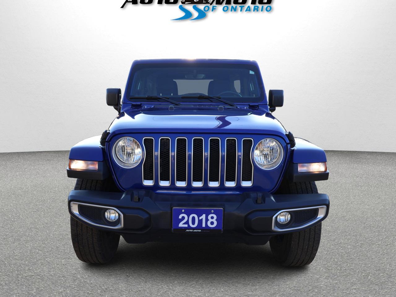 2018 Jeep Wrangler JK UNLIMITED SAHARA 4WD CERTIFIED *1 OWNER*ACCIDENT FREE*DODGE MAINTAIN* CAMERA NAV BLUETOOTH HEATED SEATS/STEERING CRUISE ALLOYS Photo