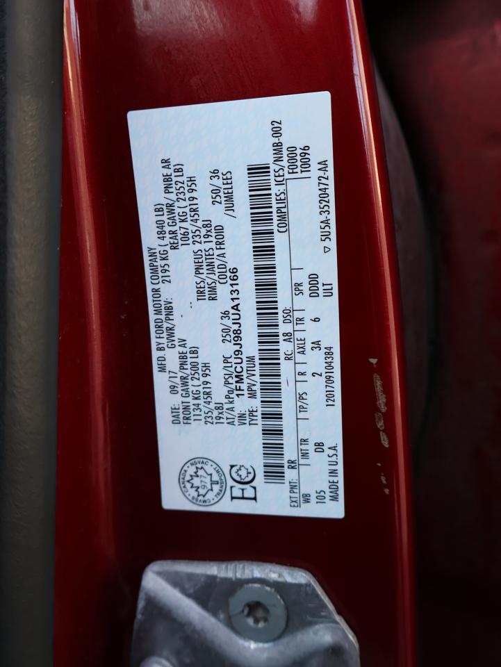 2018 Ford Escape TITANIUM 4WD CERTIFIED *1 OWNER*ACCIDENT FREE* CAMERA NAV BLUETOOTH LEATHER HEATED SEATS P.ROOF B.SPOT CRUISE ALLOYS - Photo #45