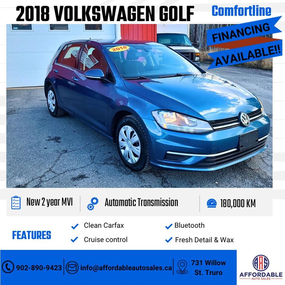 Used 2018 Volkswagen Golf COMFORTLINE for sale in Truro, NS