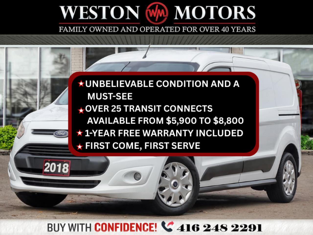 2018 Ford Transit Connect XLT*REVERSE CAMERA*DUAL DOORS*POWER GROUP