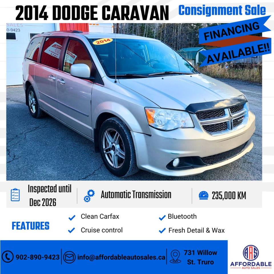 Used 2014 Dodge Grand Caravan Crew for sale in Truro, NS