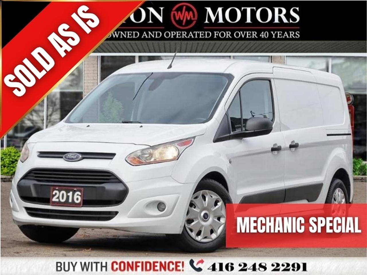 2016 Ford Transit Connect XLT*POWER GROUP*DUAL SLIDING DOORS*REV-CAM*AS IS