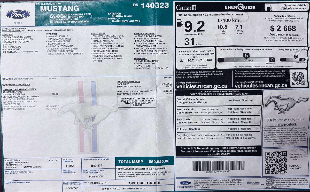 2024 Ford Mustang EcoBoost Premium Convertible - Photo #25