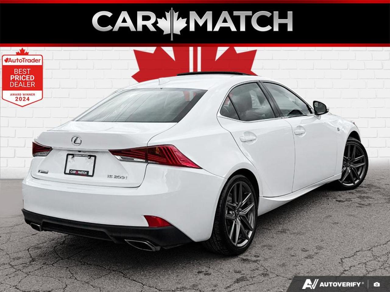 2017 Lexus IS IS200T / NO ACCIDENTS / RED LEATHER / ROOF / AUTO Photo4