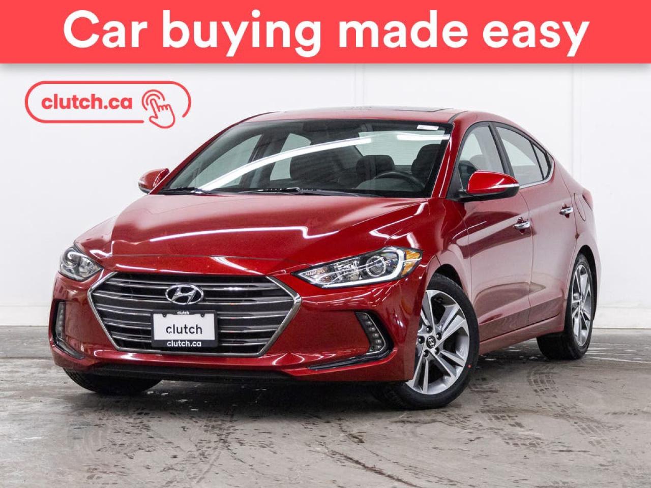 Used 2017 Hyundai Elantra Limited w/ Apple CarPlay & Android Auto, Heated Front Seats, Rearview Camera for sale in Toronto, ON