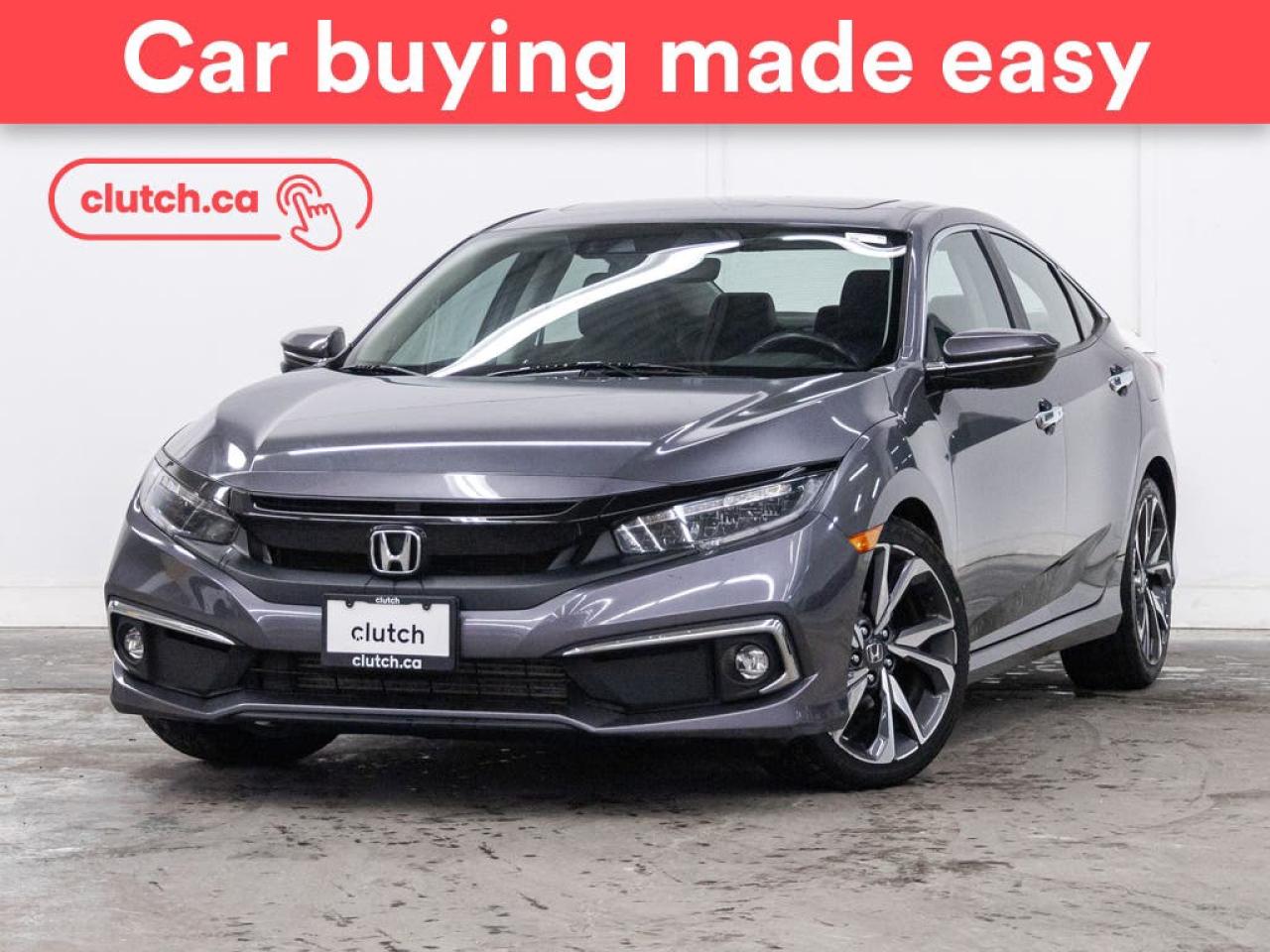 Used 2020 Honda Civic Touring w/ Apple CarPlay & Android Auto, Power Sunroof, Rearview Camera for sale in Toronto, ON