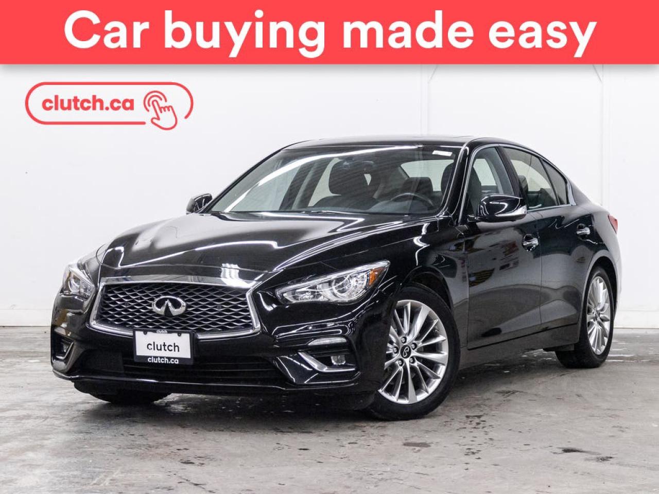 Used 2021 Infiniti Q50 LUXE w/ Apple CarPlay & Android Auto, Sunroof, Heated Front Seats for sale in Toronto, ON