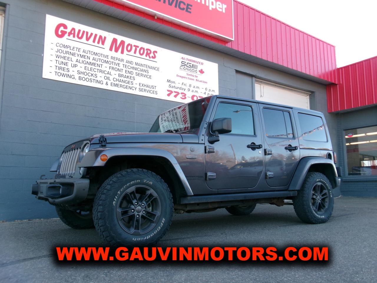 Used 2016 Jeep Wrangler Unlimited 4WD, 75th, Anniversary Pkg, Loaded, Sale Priced! for sale in Swift Current, SK