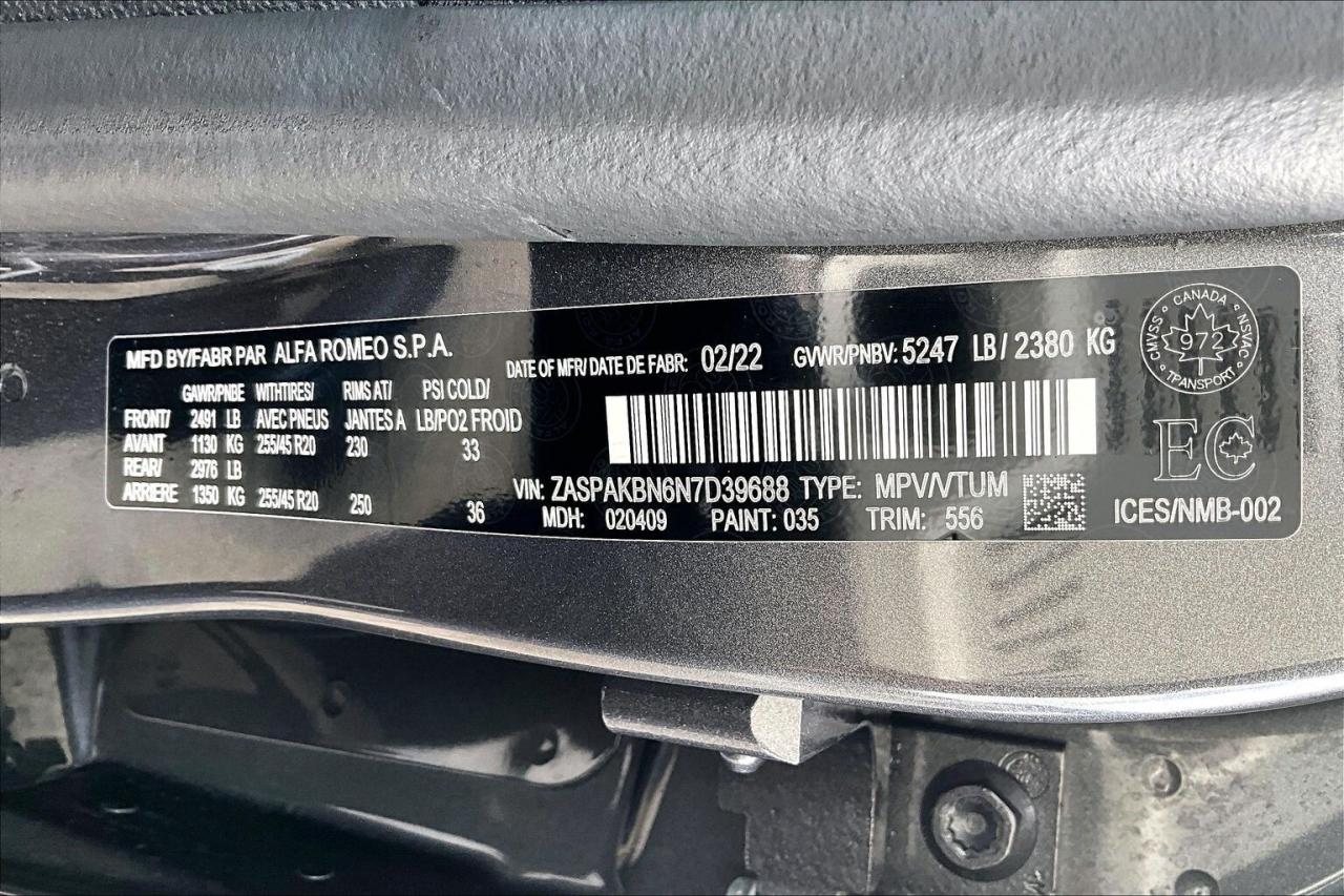 2022 Alfa Romeo Stelvio Ti | Active Assist Plus Pkg | Harman Kardon | AWD Photo