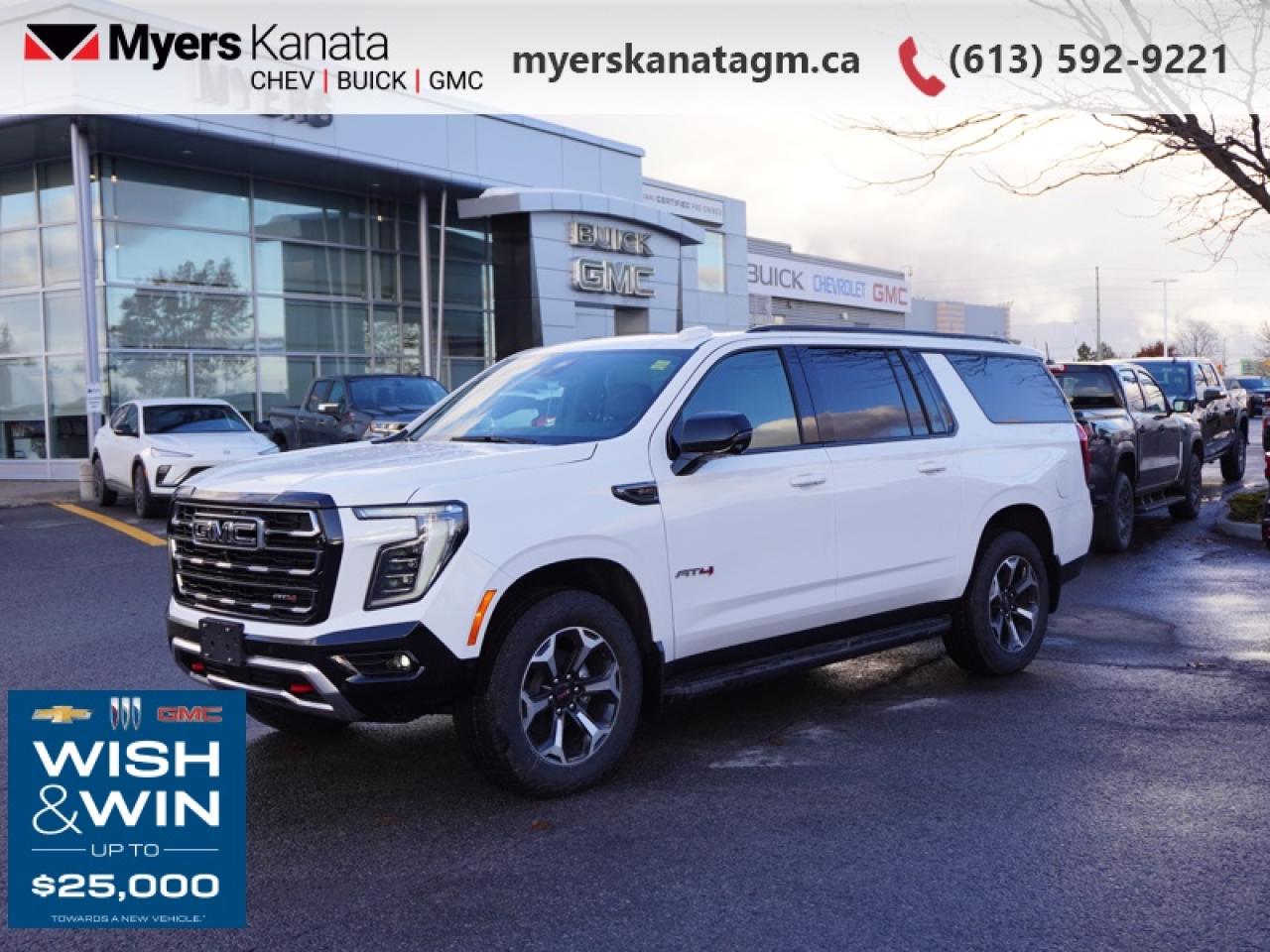 New 2026 GMC Yukon XL AT4  - Sunroof for sale in Kanata, ON