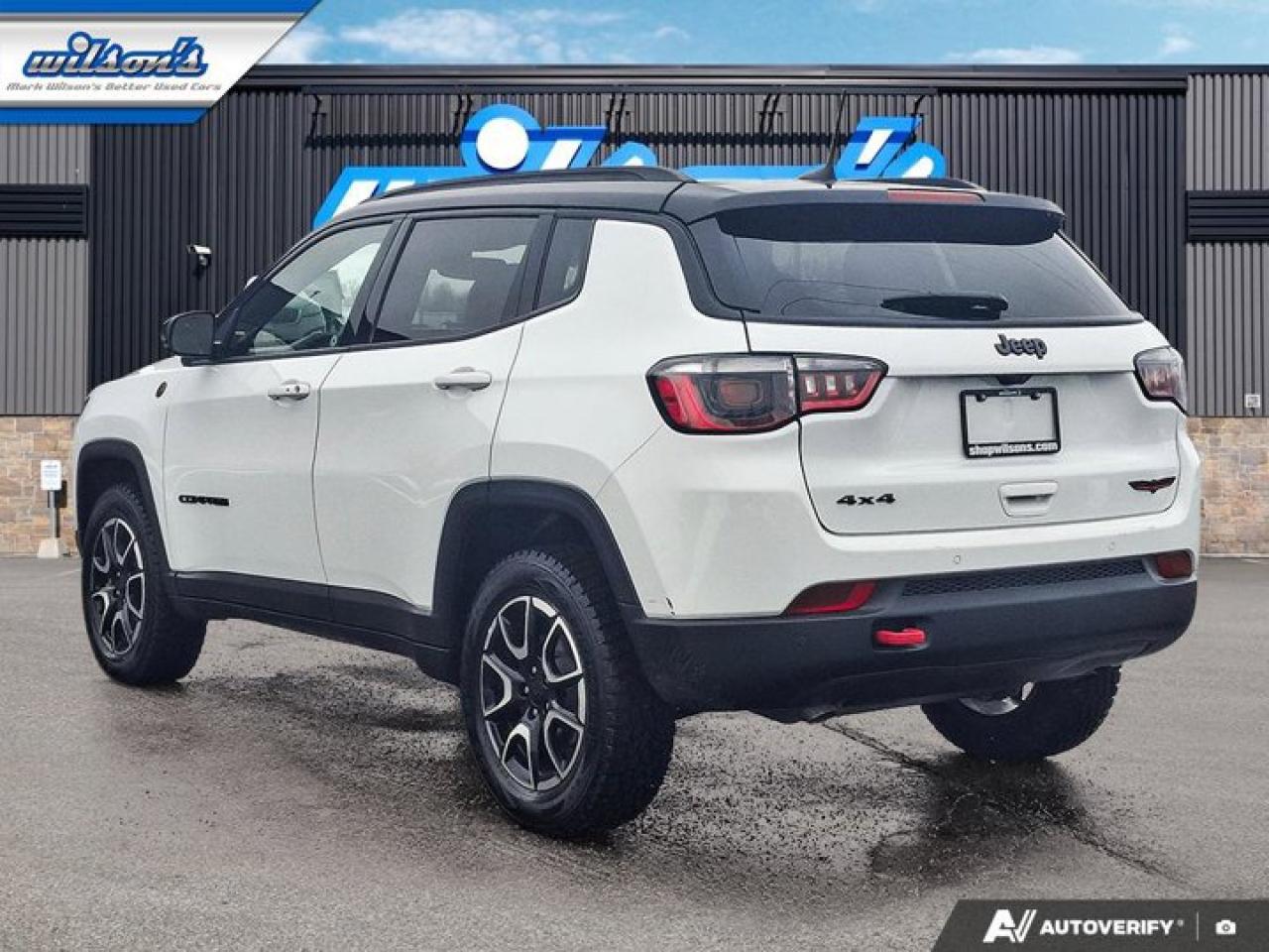 2024 Jeep Compass Trailhawk 4WD | Leather | Pano Roof | Nav | Heated Wheel + Seats | Remote Start | CarPlay + Android Photo