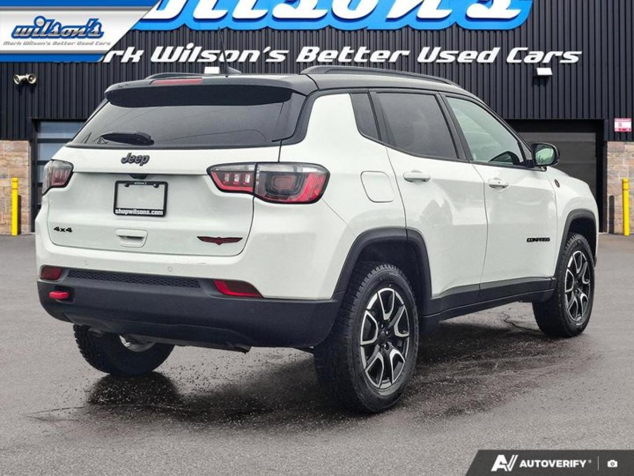 2024 Jeep Compass Trailhawk 4WD | Leather | Pano Roof | Nav | Heated Wheel + Seats | Remote Start | CarPlay + Android Photo
