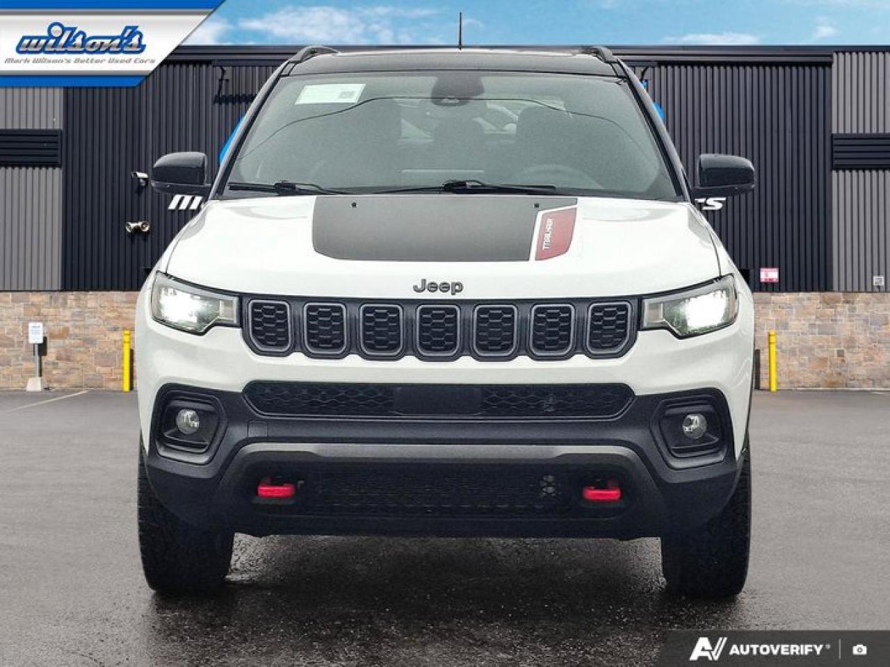 2024 Jeep Compass Trailhawk 4WD | Leather | Pano Roof | Nav | Heated Wheel + Seats | Remote Start | CarPlay + Android Photo