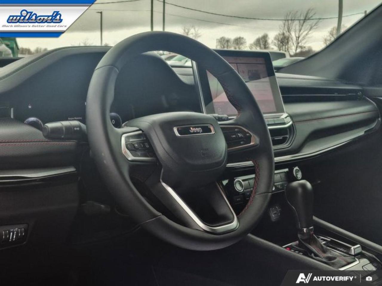 2024 Jeep Compass Trailhawk 4WD | Leather | Pano Roof | Nav | Heated Wheel + Seats | Remote Start | CarPlay + Android Photo