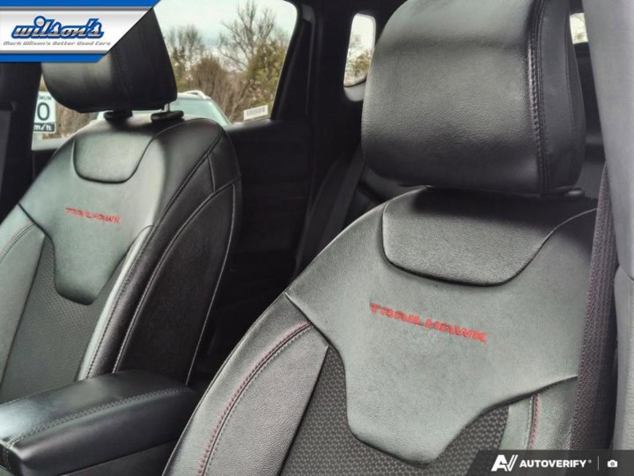 2024 Jeep Compass Trailhawk 4WD | Leather | Pano Roof | Nav | Heated Wheel + Seats | Remote Start | CarPlay + Android Photo