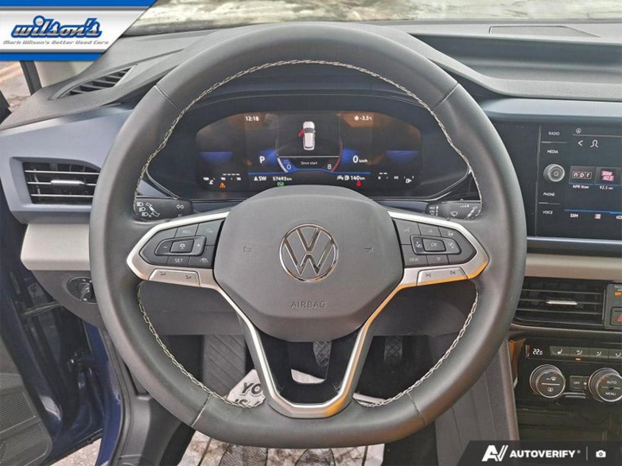 2023 Volkswagen Taos Comfortline | Panoramic Sunroof | Adaptive Cruise | Heated Wheel + Seats | CarPlay + Android | Photo