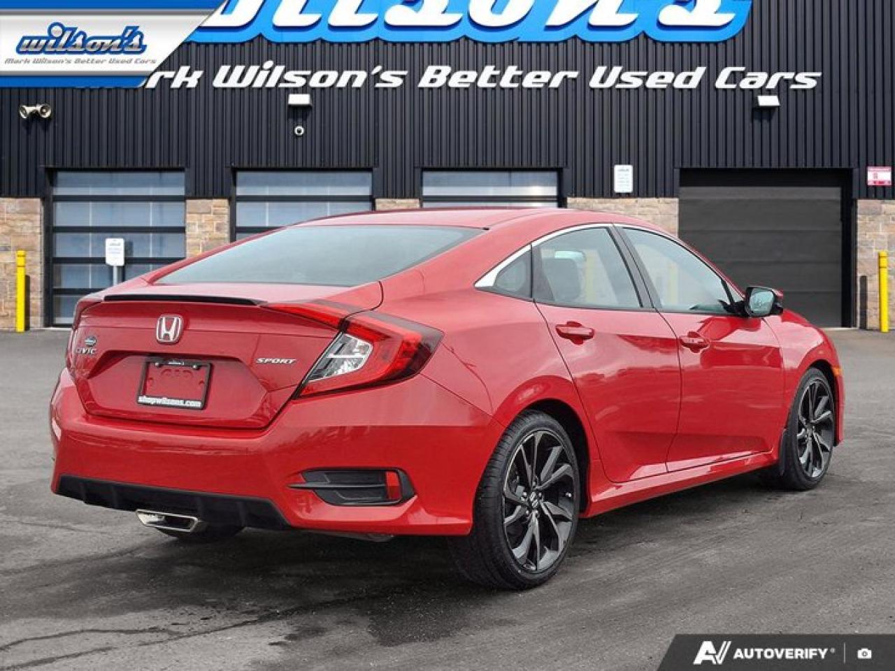 2021 Honda Civic Sedan Sport | Sunroof | Heated Wheel + Seats | Adaptive Cruise | CarPlay + Android | Rear Cam Photo4