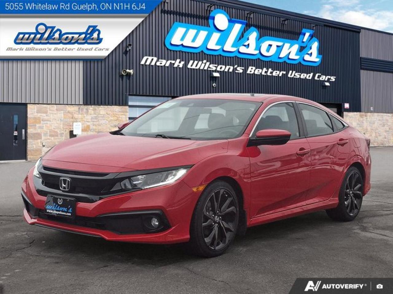 2021 Honda Civic Sedan Sport | Sunroof | Heated Wheel + Seats | Adaptive Cruise | CarPlay + Android | Rear Cam Photo0