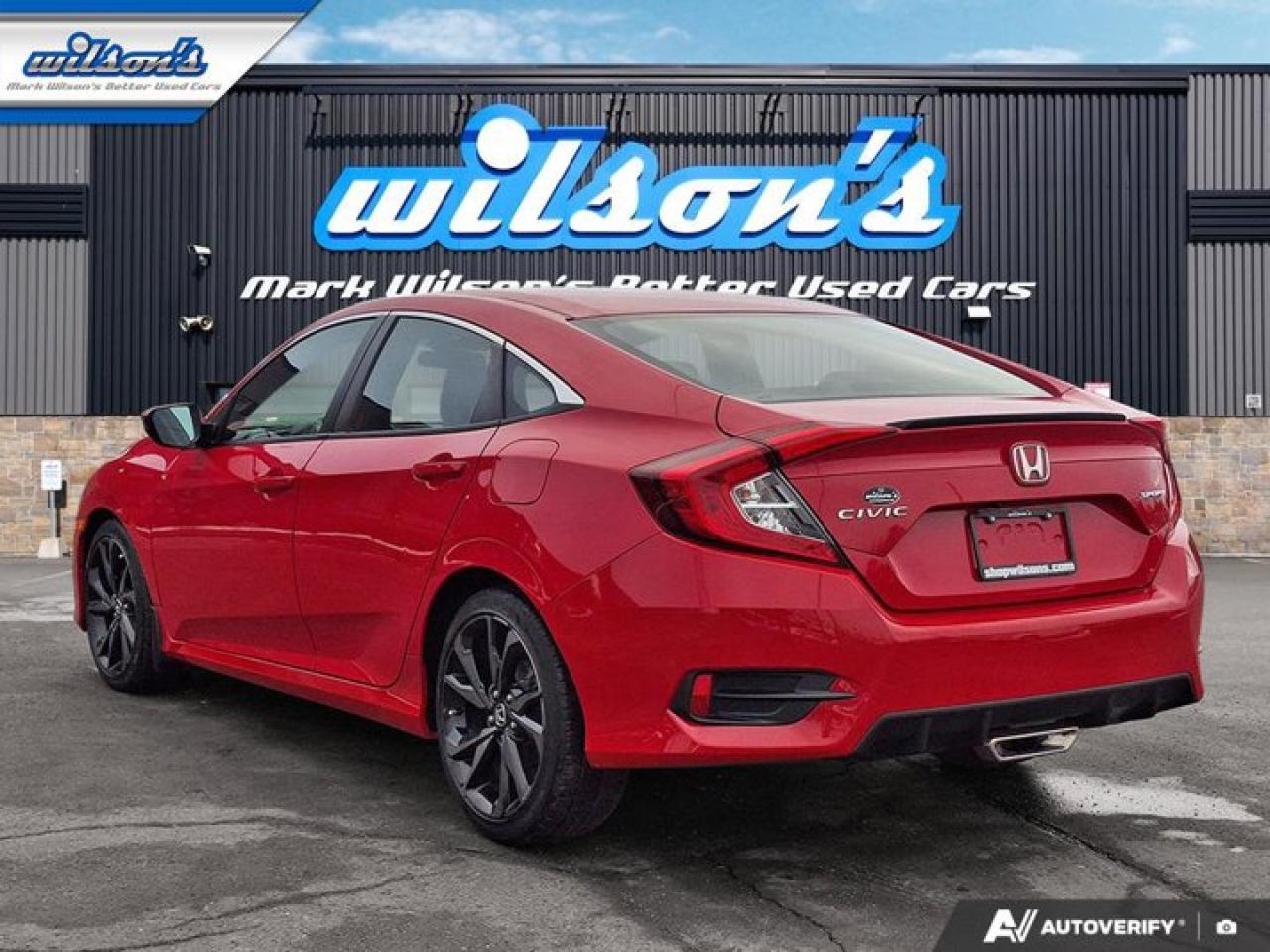 2021 Honda Civic Sedan Sport | Sunroof | Heated Wheel + Seats | Adaptive Cruise | CarPlay + Android | Rear Cam Photo2