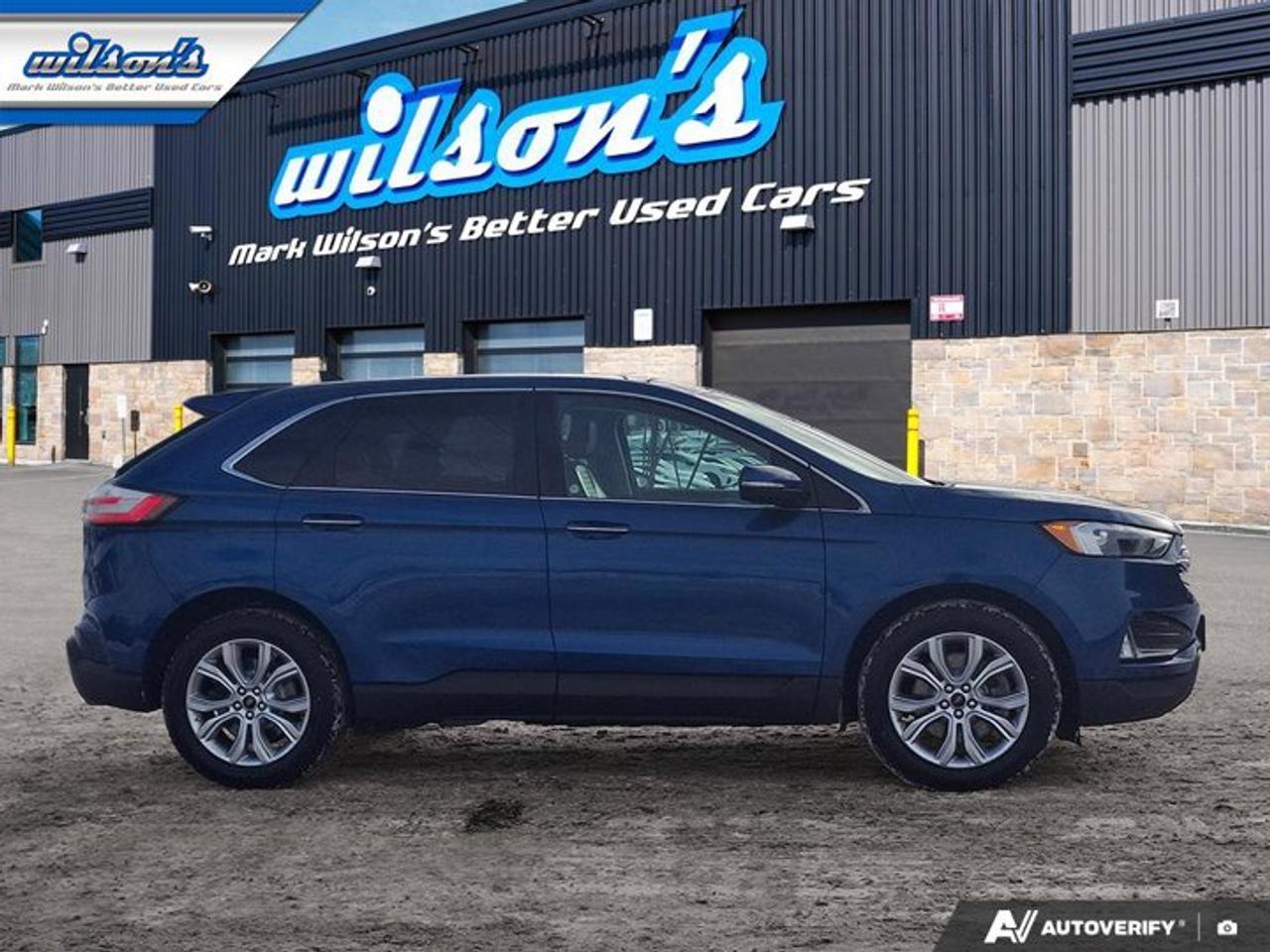 2023 Ford Edge Titanium AWD | Pano Roof | Leather | Heated Wheel + Seats | CarPlay + Android | Rear Cam and More ! Photo