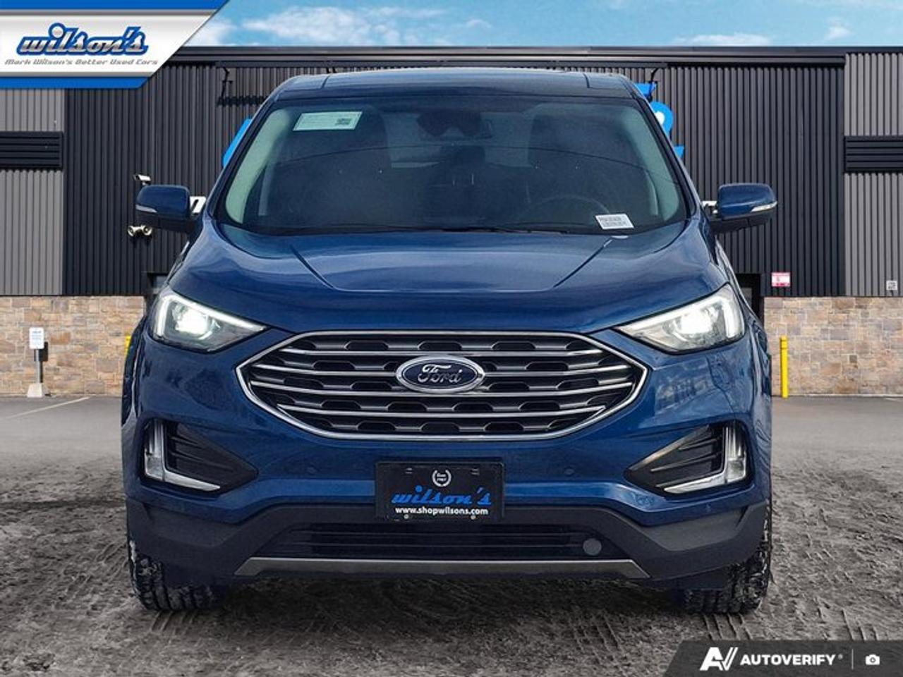 2023 Ford Edge Titanium AWD | Pano Roof | Leather | Heated Wheel + Seats | CarPlay + Android | Rear Cam and More ! Photo