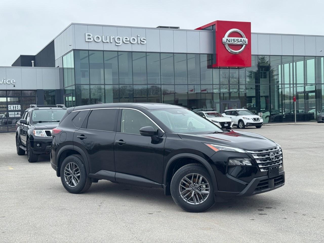 <p>Experience the thrill of driving with the luxurious 2026 Nissan Rogue AWD S. This stunning SUV, adorned in a bold black exterior, combines the power of an all-wheel drive system with exceptional handling, ensuring a smooth ride on every journey.</p><p>Step inside the ebony interior and bask in the comfort of its contemporary styling, featuring heated seats and a heated steering wheel for those chilly Canadian winters. The Rogue's exterior and interior boast both style and functionality with sleek alloy wheels and convenient features such as a backup camera and keyless entry.</p><p>Equipped with cutting-edge technology, this vehicle offers smart device integration and Apple CarPlay so you can stay connected on the go. Stay assured with comprehensive safety and driver assistance features including lane assist and brake assist, designed to enhance your driving experience.</p><p>This new Nissan Rogue is perfect for adventure seekers and families alike, offering reliability and modern features. Contact our dealership today to find out how you can make this exceptional SUV, with its blend of comfort and advanced technology, your next vehicle.</p> <p>Were thrilled to share that <strong>Nissan has been named the #1 mass market brand in initial quality</strong> by the <strong>J.D. Power 2025 U.S. Initial Quality Study</strong>! This industry-leading recognition confirms what our customers already know  when you choose <strong>Nissan</strong>, youre choosing exceptional craftsmanship, innovative technology, and dependable performance from day one.</p><p>At <strong>Bourgeois Midland Nissan</strong>, were proud to offer a full lineup of award-winning models like the <a target=_blank rel=noopener noreferrer nofollow href=https://www.bourgeoisnissan.com/inventory/?keyword=Rogue><strong>Nissan Rogue</strong></a>, <a target=_blank rel=noopener noreferrer nofollow href=https://www.bourgeoisnissan.com/inventory/?keyword=Altima&sort[id]=relevance&sort[sortDirection]=DESCENDING><strong>Altima</strong></a>, <a target=_blank rel=noopener noreferrer nofollow href=https://www.bourgeoisnissan.com/inventory/?modelId[]=P8Iy5bd_S_u3nnuzDJOpLA&keyword=Kicks&sort[id]=relevance&sort[sortDirection]=DESCENDING><strong>Kicks</strong></a>, and <a target=_blank rel=noopener noreferrer nofollow href=https://www.bourgeoisnissan.com/inventory/?&keyword=Kicks%20Play&sort[id]=relevance&sort[sortDirection]=DESCENDING><strong>Kicks Play</strong></a>  vehicles that consistently deliver on quality, comfort, and reliability.</p><p>Ready to experience the Nissan difference? Visit our Midland dealership today and discover why more Canadians are driving home in a Nissan.</p> <p><strong>Why Choose the Bourgeois Auto Group?</strong></p><p>For 80 years, Bourgeois Auto Group has been delivering exceptional automotive experiences. Our factor trained teams work to ensure you receive the shopping experience you deserve; whether you're looking for a new or new-to-you vehicle.</p><p>Shop 24/7 with our online showroom and chat service, ensuring convenience every step of the way. No hidden fees, full disclosure, and every pre-owned vehicle comes with a Carfax® report for peace of mind.</p><p>We offer a wide selection of pre-owned vehicles, all competitively priced using real-time market data. Get the best deal on your purchase and trade-in with our free Live Market Analysis report.</p><p>Looking to sell your car? We buy any make or modelno purchase required. Our simple to use online trade valuation tool will provide you with a clear, transparent selling experience whether you buy our car or not.</p><p>Backed by hundreds dedicated employees across 4 convenient locations, were here to meet all your automotive needs. Visit us in Midland or Parry Sound and explore our inventory or schedule your next service today.</p> <p><strong>Financing Your Next Vehicle with Bourgeois Midland Nissan:</strong></p><p>At Bourgeois Midland Nissan, we make financing your next vehicle simple and stress-free! Our team works with trusted lenders to find flexible options tailored to your budget. Drive away with confidenceapply today!</p><p>Take advantage of our online pre-qualification tool, backed by Equifax and TD Bank to find the payment that works for you. Simply <a href=https://www.bourgeoisnissan.com/pre-qualify-for-financing/ rel=nofollow><strong>CLICK HERE</strong></a> to use our secure online credit tool with no impact to your credit.</p>
