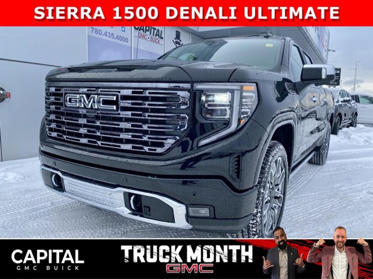 CHECK OUT THIS 2026 Limited Production DENALI ULTIMATE Sierra 1500 with the 6.2L Engine. Equipped with 16-way power front seats including MASSAGE feature, Body Color Arch Moldings, Handsfree Super Cruise, Bose Premium Stereo, the EXCLUSIVE Luxury Alpine Umber Interior, 22 Aluminum, Midnight with Chrome Inserts wheels, power-retractable assist steps with perimeter lighting, Power sunroof, Advanced Technology package, adaptive cruise, rear camera mirror, heads-up display, VADER CHROME and much much more!Ask for the Internet Department for more information or book your test drive today! Text 825-445-0521 for fast answers at your fingertips!AMVIC Licensed Dealer - Licence Number B1044900Disclaimer: All prices are plus taxes and include all cash credits and loyalties. See dealer for details. AMVIC Licensed Dealer # B1044900