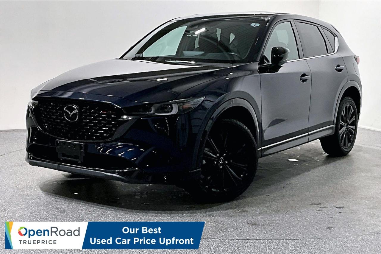 2023 Mazda CX 5 Sport Design Available now at OpenRoad Mazda Port Moody This 2023 Mazda CX 5 Sport Design is the perfect choice for drivers who want premium styling, engaging performance and exceptional build quality in a compact SUV. With only 75,000 kilometers, one owner and a verified accident free history, this CX 5 stands out as a well cared for and high value pre owned option. Vehicle Highlights Sport Design Package The Sport Design trim elevates the CX 5 with bold exterior styling, blacked out accents, premium interior finishes and exclusive design details that set it apart from the standard lineup. It delivers a more refined and athletic look without compromising comfort. Low Mileage at 75,000 Kilometers This CX 5 has been responsibly driven and carefully maintained, offering excellent long term reliability and plenty of life ahead. One Owner and Accident Free A clean history and single ownership provide confidence and peace of mind. You can see the pride of ownership in its condition inside and out. Skyactiv Performance Mazdas Skyactiv engine and chassis technology deliver smooth power, responsive steering and a quiet, refined ride. The CX 5 is widely praised as one of the best driving SUVs in its class. Mazda i Activesense Equipped with Mazdas suite of advanced safety features including adaptive cruise control, lane keep assist, blind spot monitoring, rear cross traffic alert and smart city brake support. Key Features Sport Design exterior styling Premium interior with leather trimmed seats Heated front seats and heated steering wheel Power drivers seat Large infotainment display with Apple CarPlay and Android Auto Backup camera Dual zone climate control Advanced keyless entry with push button start All wheel drive for year round confidence Spacious cargo area with folding rear seats Why Buy from OpenRoad Mazda Port Moody At OpenRoad Mazda Port Moody, we offer transparent pricing, a customer first approach and a trusted reputation for quality. Every pre owned vehicle undergoes a comprehensive inspection and is carefully evaluated to ensure it meets our high standards. Our team provides knowledgeable assistance and flexible financing to make your purchase simple and stress free. Contact Us This one owner, accident free 2023 Mazda CX 5 Sport Design with only 75,000 kilometers is an excellent find and will not stay on the lot for long. Contact OpenRoad Mazda Port Moody today to schedule your test drive or request a personalized walk around video.