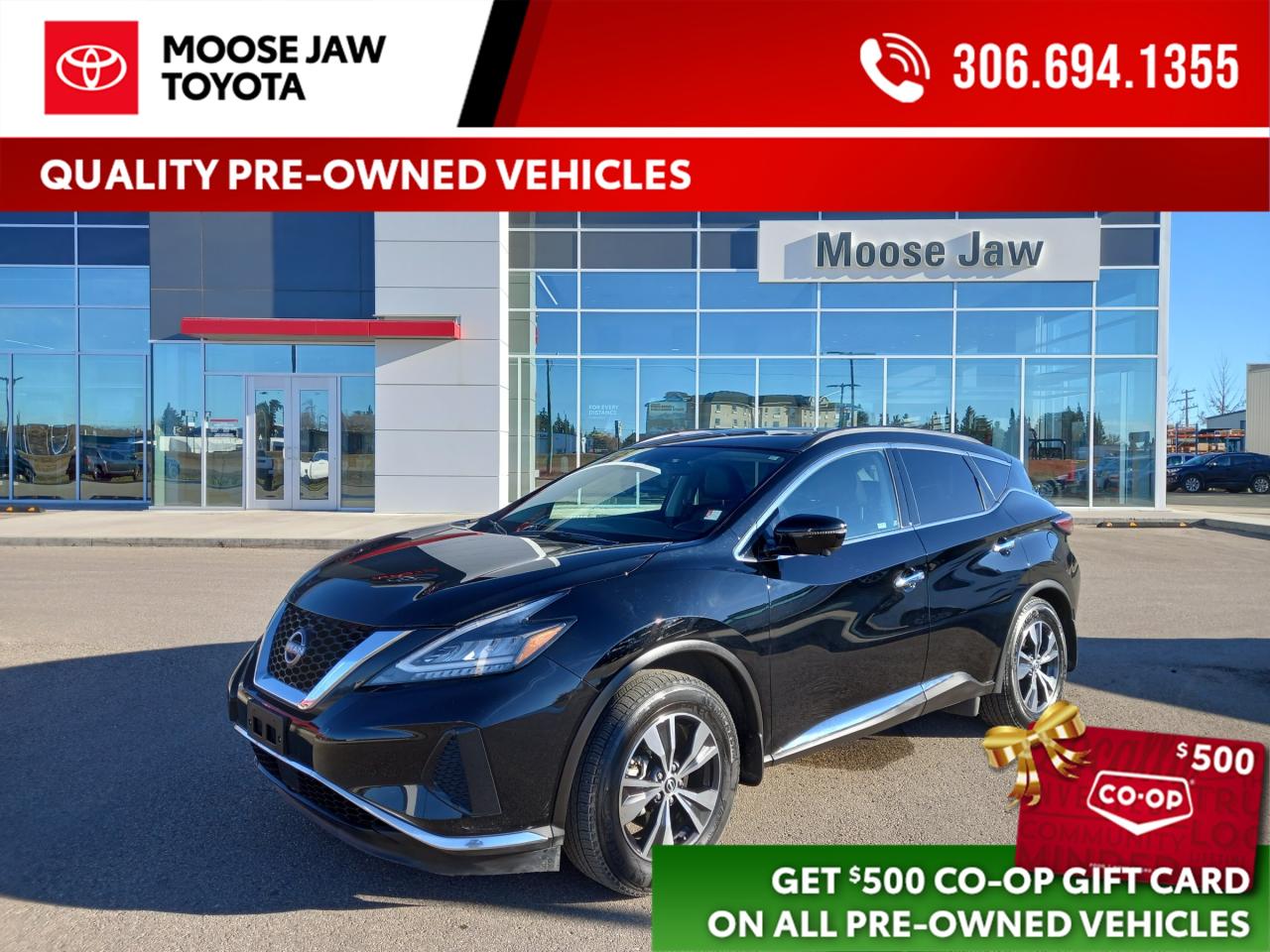 Used 2024 Nissan Murano Style, comfort, and all-weather confidence. The 2024 Murano SV AWD delivers premium features, smooth performance, and a refined SUV experience for sale in Moose Jaw, SK