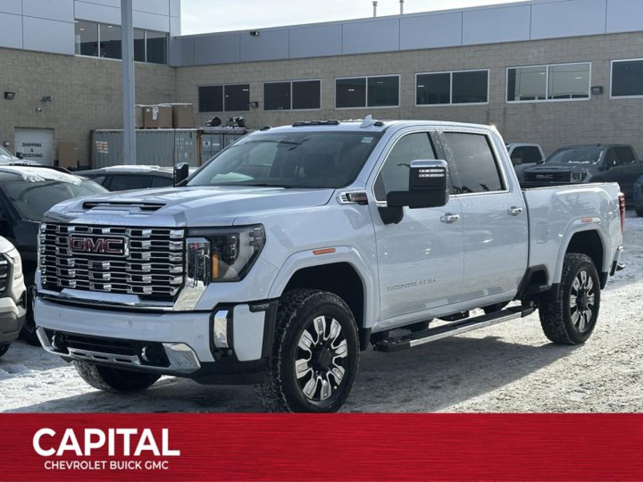 This GMC Sierra 3500HD boasts a Turbocharged Diesel V8 6.6L/ engine powering this Automatic transmission. TRANSMISSION, 10-SPEED AUTOMATIC, REAR AXLE, 3.42 RATIO, PREMIUM FLOOR LINERS WITH REMOVABLE CARPET INSERT, FRONT.* This GMC Sierra 3500HD Features the Following Options *HEAVY DUTY FRONT SPRING/CAMPER PACKAGE Note: If ordered for Camper usage, recommend ordering (UY2) Trailering wiring provisions, GOOSENECK / 5TH WHEEL PREP PACKAGE -- Hitch platform to accept Gooseneck or 5th Wheel hitch. Includes hitch platform with tray to accept ball, stamped bed holes with removable caps installed and bed mounted 7-pin trailer harness (similar to UY2 harness)., DENALI RESERVE PACKAGE includes (CWM) Technology Package and (CF5) power sunroof , POLAR WHITE TRICOAT, LPO, SPORT PEDAL COVER KIT (dealer-installed), LPO, BODY COLOUR WHEEL ARCH MOULDINGS (dealer-installed), HIGH IDLE SWITCH, GVWR, 12,100 LBS. (5488 KG) WITH SINGLE REAR WHEELS, ENGINE, DURAMAX 6.6L TURBO-DIESEL V8, B20-DIESEL COMPATIBLE (470 hp [350.5 kW] @ 2800 rpm, 975 lb-ft of torque [1322 Nm] @ 1600 rpm) (Includes (K05) engine block heater.), DENALI PREFERRED EQUIPMENT GROUP includes standard equipment.* Visit Us Today *A short visit to Capital Chevrolet Buick GMC Inc. located at 13103 Lake Fraser Drive SE, Calgary, AB T2J 3H5 can get you a trustworthy Sierra 3500HD today!