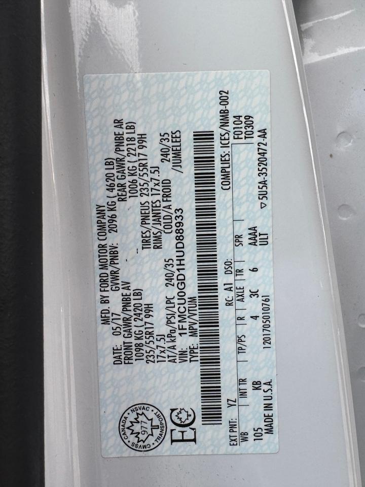 2017 Ford Escape SE+Camera+Bluetooth+New Brakes+A/C Photo88