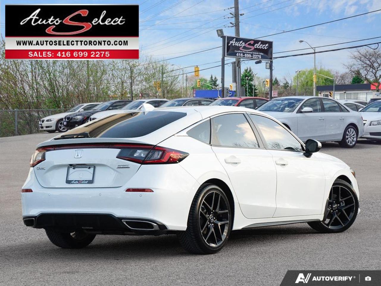 2022 Honda Civic Sport Touring Leather - Sunroof - Carplay - Clean Carfax Photo3