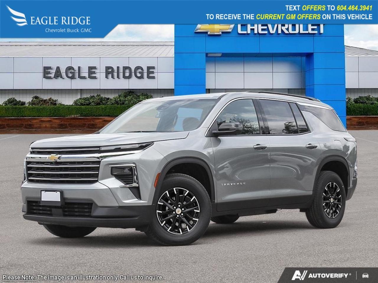 New 2026 Chevrolet Traverse LT Bluetooth, six-speaker sound system, blind-spot monitoring, enhanced front and rear automatic braking, adaptive cruise control, HD surround vision, enhanced lane-keeping assistance, forward collision for sale in Coquitlam, BC