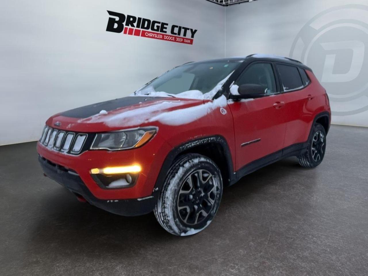 Used 2021 Jeep Compass Trailhawk Trail Rated 4x4 - Remote Start - Heated Seats & Steering Wheel - Blind Spot Monitoring - Apple Car Play/Android Auto for sale in Lethbridge, AB