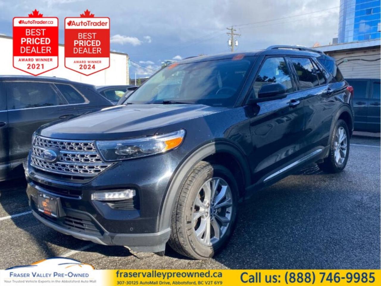 Used 2023 Ford Explorer Limited  Local, Clean History, Fully Loaded! for sale in Abbotsford, BC